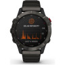 Часы GARMIN FENIX 6 PRO SOLAR TITANIUM CARBON GRAY DLC WITH TITANIUM DLC BAND 010-02410-23
